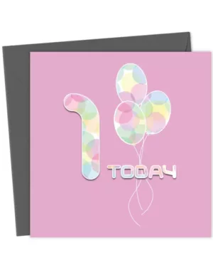1st Birthday Card for Girl