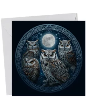 4 Celtic Owls