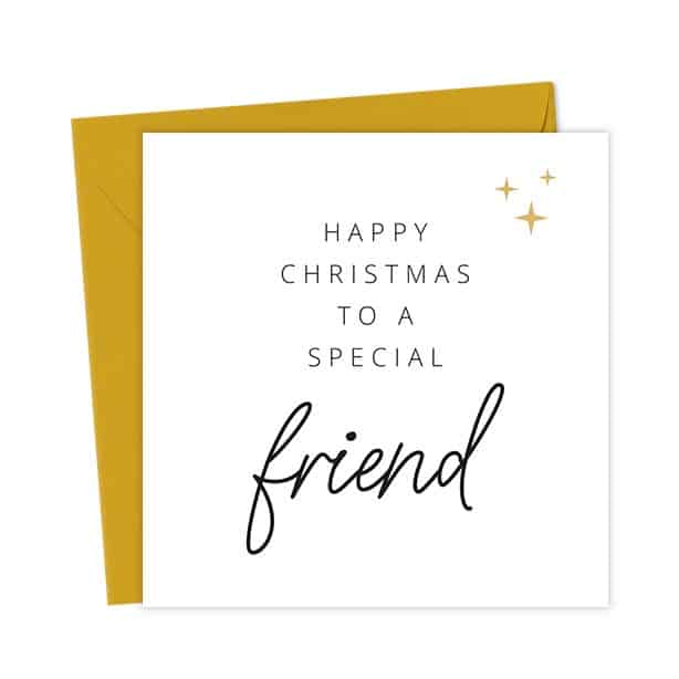 Happy Christmas to a special Friend Card Christmas Card