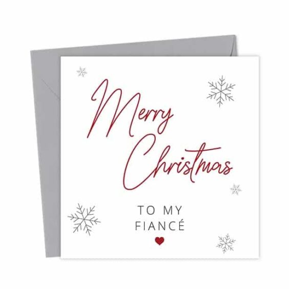 Merry Christmas to my Fiancé Card
