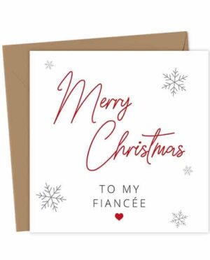 Merry Christmas to my Fiancée Card