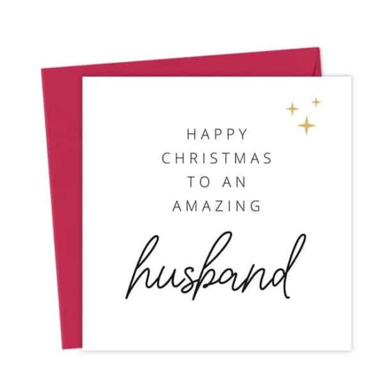 Happy Christmas to an amazing Husband Card