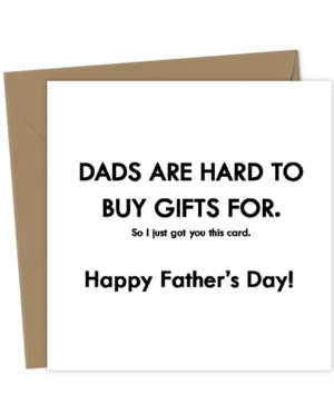 HARD TO BUY FOR FUNNY FATHER'S DAY CARD - Greetings Card