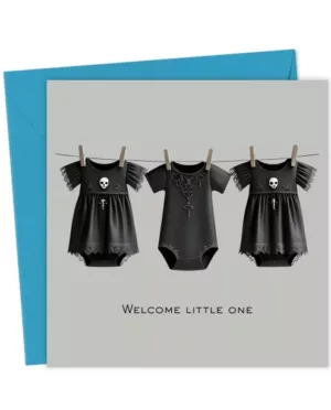 Alternative goth New Baby Card