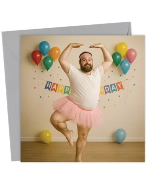 Ballet Dad Disaster - Face Swap Birthday Card