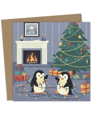 Penguin Christmas card