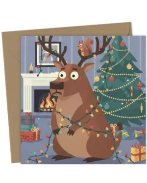 Reindeer Christmas card