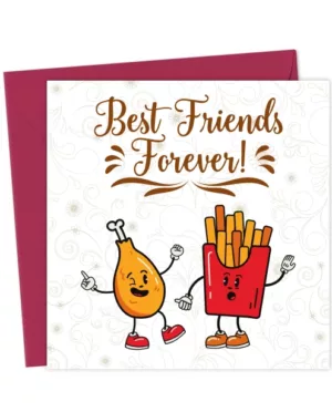 Best Friends Forever Card – Funny Friendship Card for Bestie