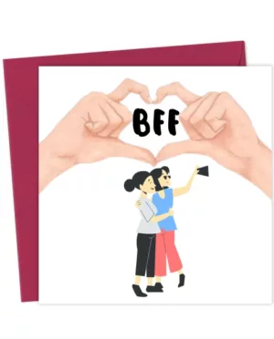 BFF Appreciation Card – Sweet Card for Your Best Friend or Bestie