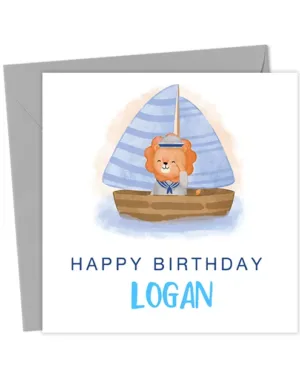 Personalised, Custom, own name, Kids Children's Birthday Card