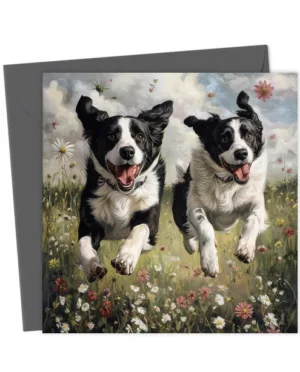 Border Collie - Greetings Card