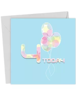 Boys 4th Birthday Card