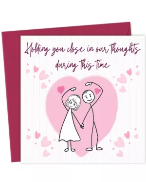 Caring Gentle Thoughts Card – Sympathy and Get Well Soon Greeting Card