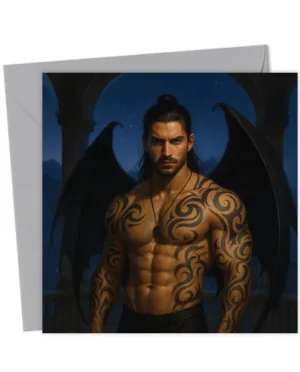 Cassian ACOTAR A Court of Thorns and Roses Face Swap Greetings Card