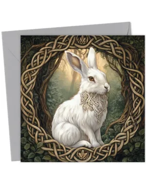 Celtic Hare - Greetings Card