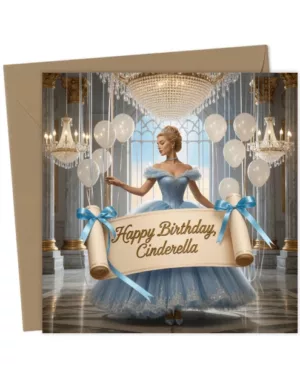 Cinderella birthday card
