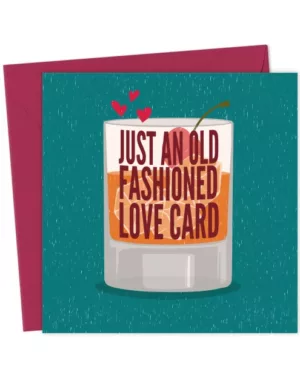 Classic Valentine's Day Card - Partner - Whisky - Old Fashioned Love