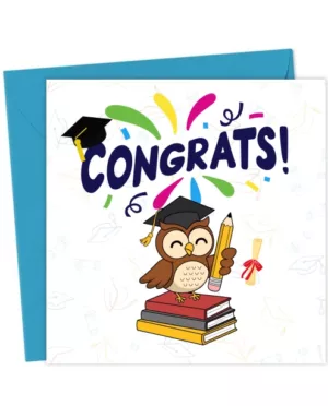 Congrats Card – Funny Graduation Card for Him or Her UK