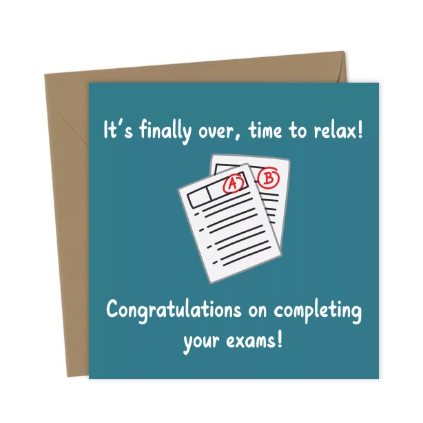 Congratulations on completing your exams - Congratulations Card | You ...