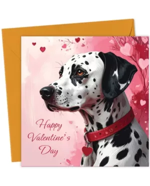 Dalmation Valentine's Card