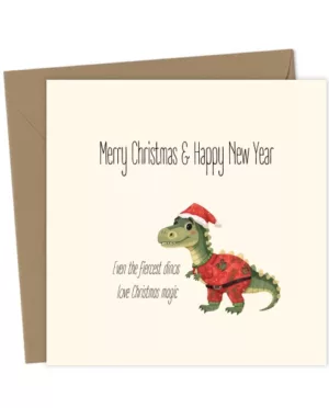 Dino Christmas Card