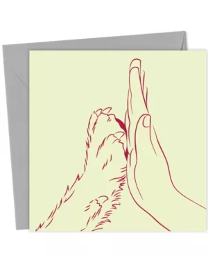 Dog Lover High Five Card