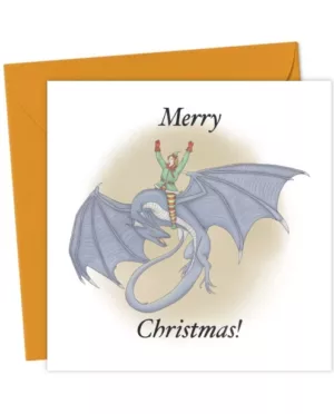 Dragon Riding Christmas Elf