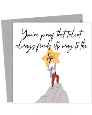 Elegant Congratulations Card – Proof That Talent Rises to the Top