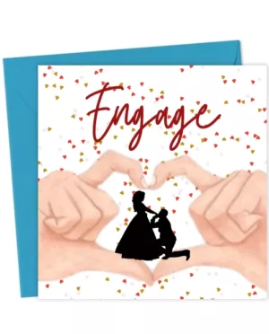Engagement Congratulations Card – Romantic Love Message for Couples