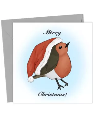 Festive Robin - silly animals