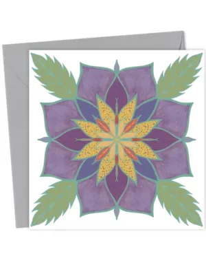 Flowers in Symmetry - purple