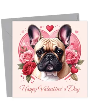 French Bulldog Valentine's Card