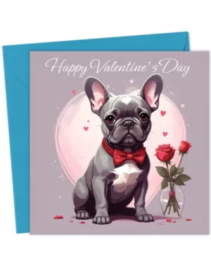 French Bulldog Valentine's Card