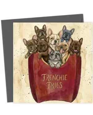 Frenchie Fries - The Ultimate Comfort Food - Funny Dog Art