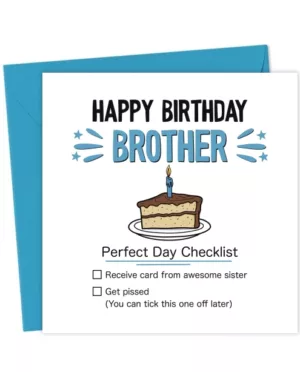 Funny Brother Birthday Card