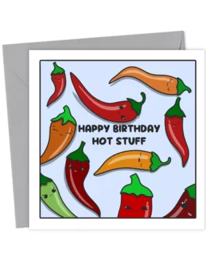 Funny Chilli Birthday Card