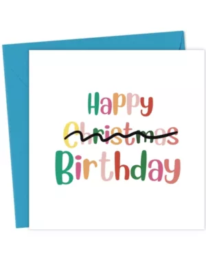 Funny Christmas Birthday Card