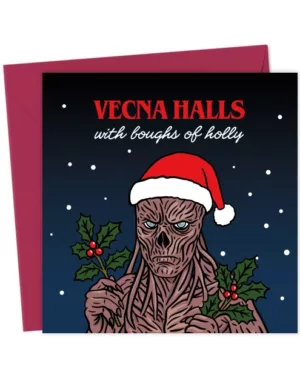 Funny Christmas Card - Vecna - Stranger Things