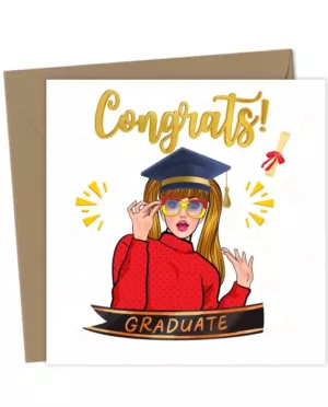 Funny Congrats Card – Perfect Graduation Gift for Teen or Adult