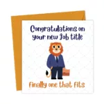 Funny Congratulations New Job Card – Perfect Job Title Greeting