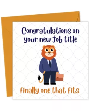 Funny Congratulations New Job Card – Perfect Job Title Greeting