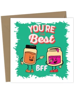 Funny Friendship Card – Heartfelt Bestie Greeting for a Best Friend