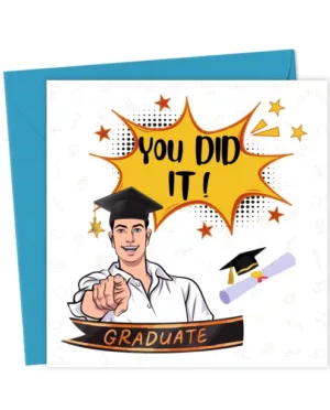 Funny Graduation Card – You Did It Congrats Greeting UK