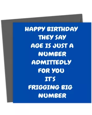 Funny Rude And Cute Happy Birthday Card - Greetings Card
