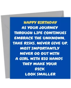Funny Rude And Cute Happy Birthday Card