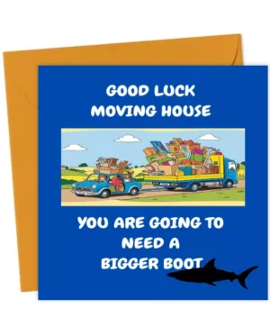 Funny Rude And Cute Moving House New Home Card 