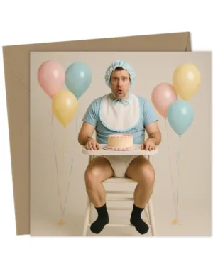 Giant Baby Man - Funny Face Swap Card for Him