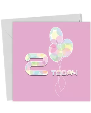 Girl 2nd Birthday Card
