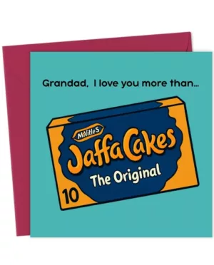 Grandad I love you more than, cake, Father's Day birthday card Grandad