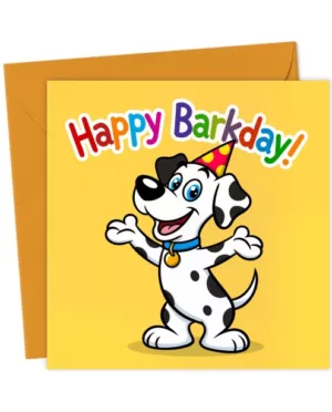 Happy Barkday Dalmatian Birthday Card